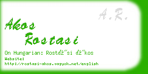 akos rostasi business card